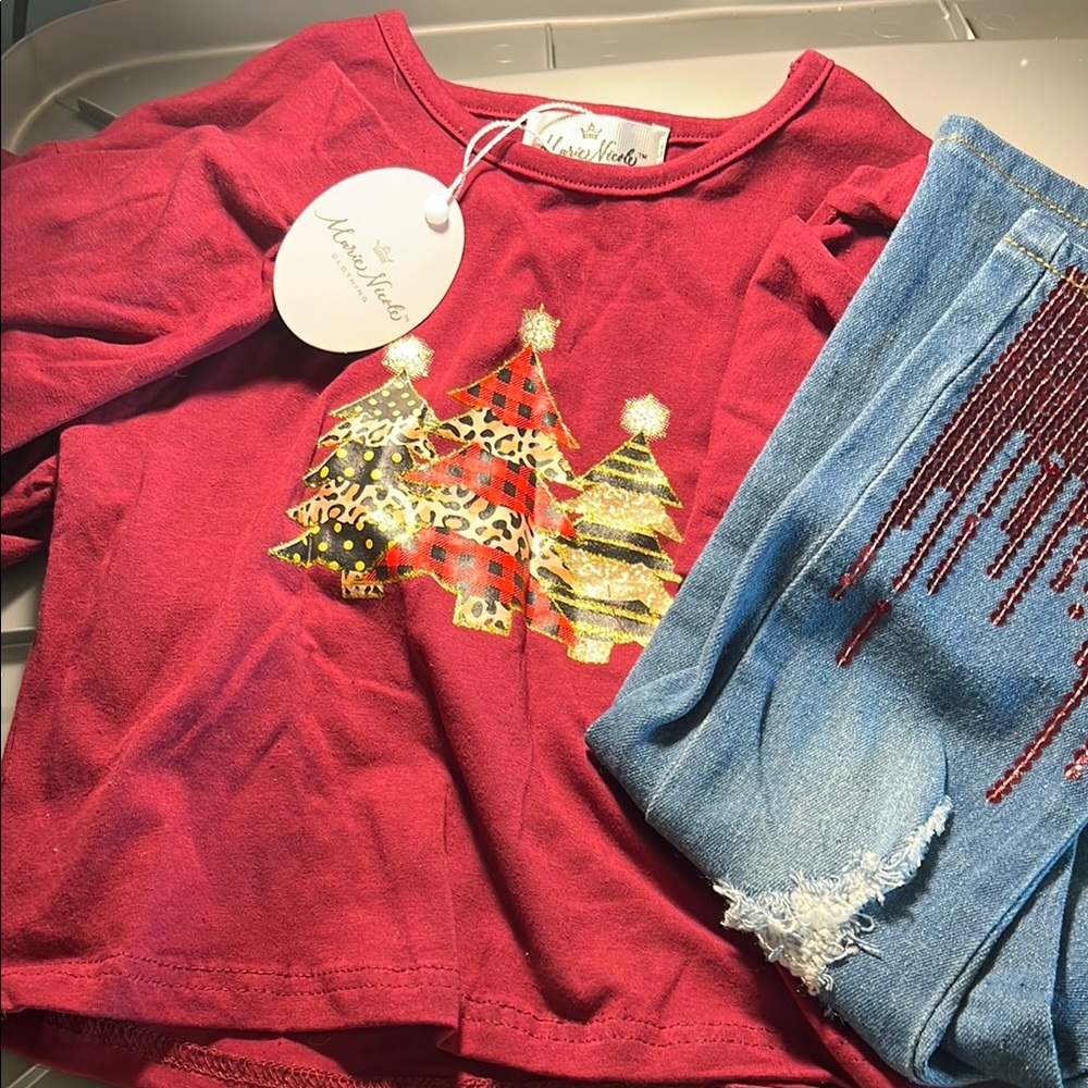Kids Festive Red Shirt by